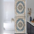 thumbnail image 3 of Boho Blue Window Privacy Film, Retro Tribal Traditional Distressed Printed Static Cling UV Sun Blocking Heat Control Window Tint, Non-Adhesive One Way Windows Privacy Cover 17.7''x78.7'', 3 of 7