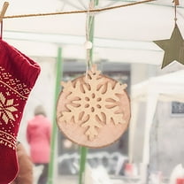 Gcvizuso Christmas Ornaments Clearance! Christmas Hanging Decorations, There Are 12 Pieces Of Wooden Cottage Christmas Tree Ornaments, Wooden Christmas Bell Pendants, Christmas Tree Pendants