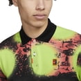 thumbnail image 2 of Nike Men's Heritage Slim Printed Polo - Volt/Black - Small, 2 of 5