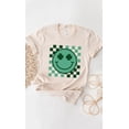thumbnail image 5 of Checker Clover Smiley St Patrick PLUS Graphic Tee T-Shirt, 5 of 8