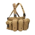 thumbnail image 2 of en el pecho, manantiales multicum plataformas de del arnés de la policía bolsa de la bolsa de la bolsa para hombres entrenand marrón Macarena Chaleco para juegos al aire libre, 2 of 8