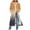 Brown, variant on Women Fall Fashion Jacket Tie Dye Long Trench Coat Cotton Fleece Warm Hoodies Jackets Outwear Blue S