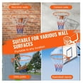 thumbnail image 5 of Basketball Rim - Wall Door Mount Hoop, 18" Heavy Duty Q235 Flex Rim Goal Replacement with Net - Indoor/Outdoor for Kids & Adults, 5 of 7