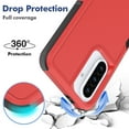 thumbnail image 3 of Decase for Samsung Galaxy A36 5G Case, Shockproof Heavy Duty Hybrid Protection Hard PC Shell Flexible TPU Bumper, Military Grade Drop Proof Durable Protective Case with Screen Protector,Red, 3 of 5
