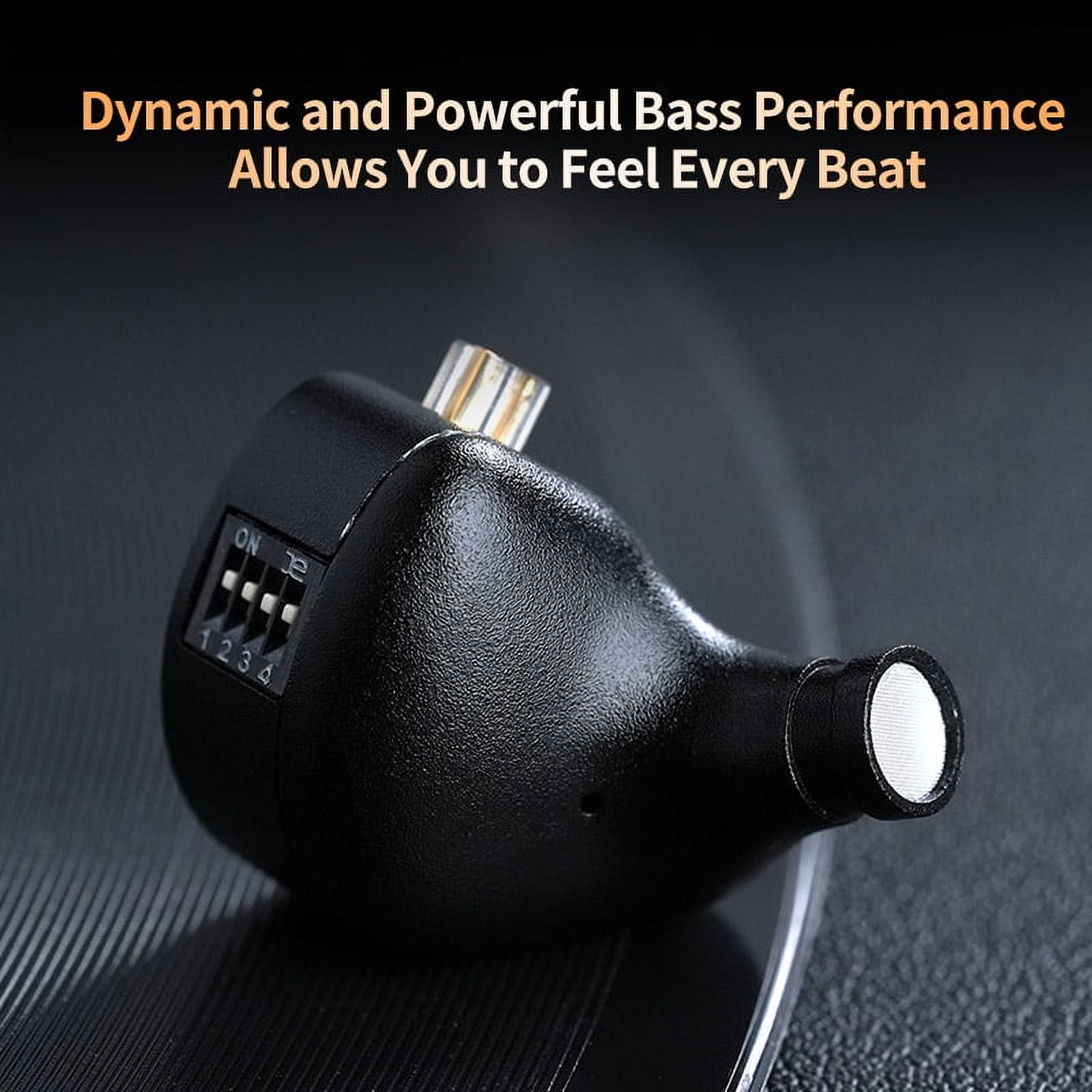 KZ ZS12 PRO X in Ear Monitor Headphones, Wired Gaming Earbuds 1DD+5BA Hybrid Driver IEM Earphone, 4-Level Tuning Switch, Full-Metal Cavity,2Pin IEM Cable for Singer Musician(Tunning Version with Mic)