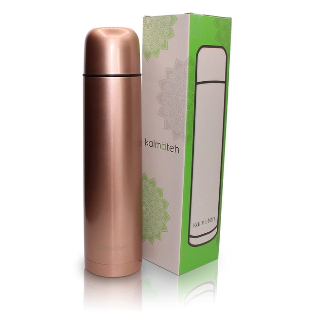 Thermos Kalmateh Yerba Mate 1000 ml con aislamiento al vacío, acero inoxidable