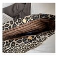 thumbnail image 5 of Xiaocao8 Faux Leather Crossbody Bag for Women Large Capacity Tote Bags Leopard Print Shoulder Bags with 2 Pockects,Khaki, 5 of 8