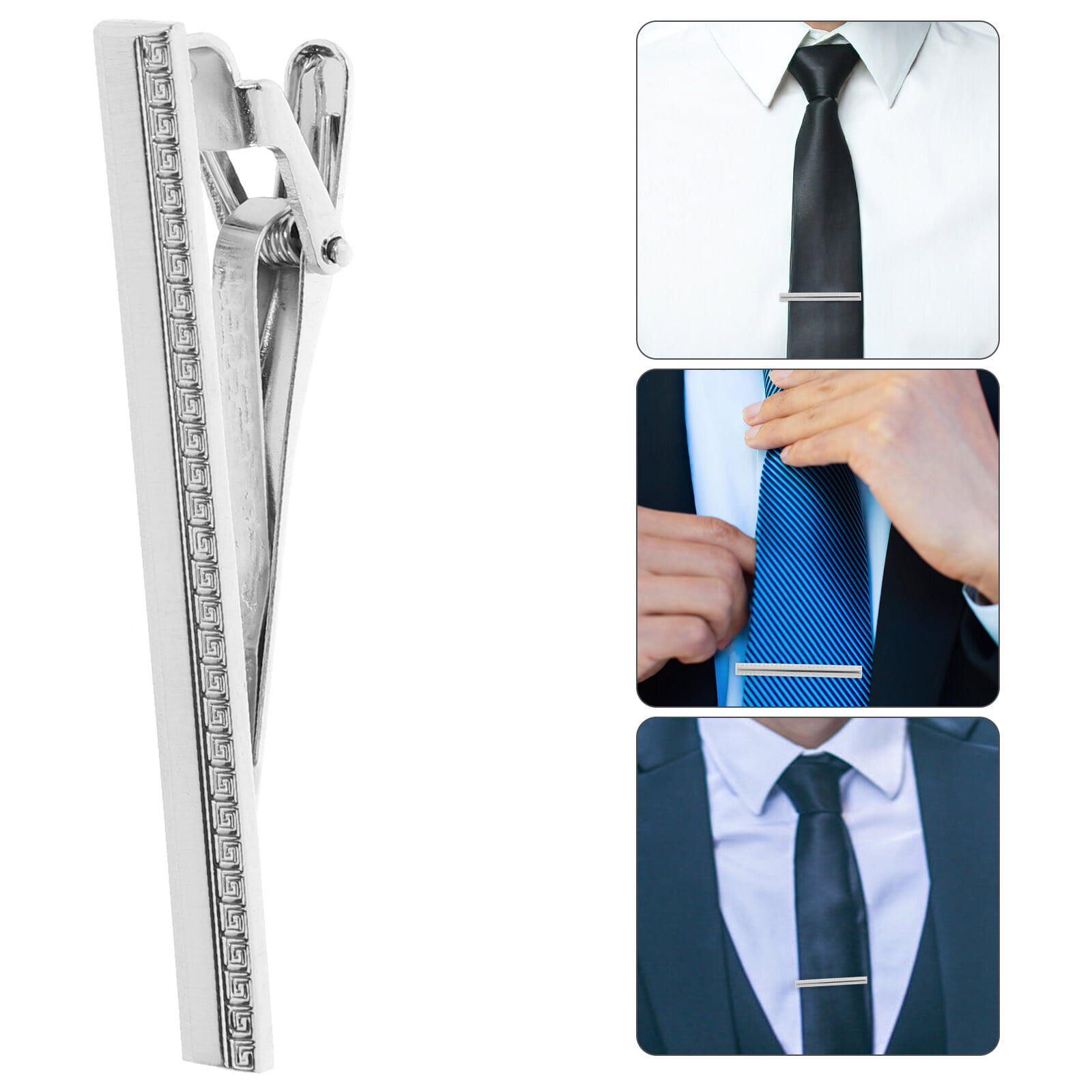 Tie Clip Men Long Style Tie Bar Clip Necktie Clip Wedding Business Suit Tie  Clip
