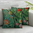 thumbnail image 3 of Creowell Green Chinoiserie Pillow Cover  Vintage Bird Flower Throw Pillow Covers Farmhouse Floral Decorative Pillowcase Outdoor Square Cushion Cover for Couch Sofa Bedroom Decor, 3 of 5
