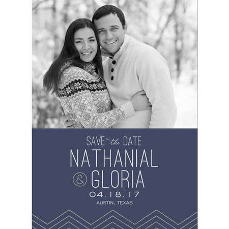 Zig Zag Glam Standard Save the Date