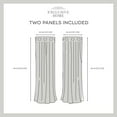 thumbnail image 4 of Par de paneles de cortinas Exclusive Home Loha Linen, color blanco invernal, 4 of 6