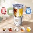 thumbnail image 6 of 20oz elephant Tumbler with Handle Everyday Travel Car Home Cup Great Anniversary Easter Gift for elephant Lovers Women Men, 6 of 6