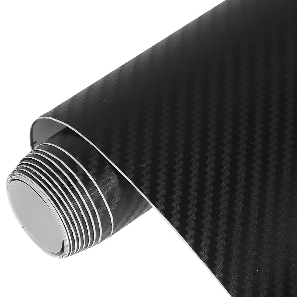 Black Carbon Fibre Vinyl Sheet Roll Film Waterproof Wrap Premium Carbon 