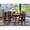 Black & Cherry, variant on East West Furniture MZKE5-WHI-W 5 Pieces Dining Room set - Durable Drop Leaf Hardwood Dining Table and 4 Real Wood Seat Dining Chairs, Buttermilk and Cherry Finish