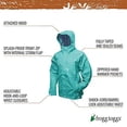 thumbnail image 2 of Frogg Toggs Youth Java 2.5 Waterproof Rain Jacket with Set-in Sleeves (Girls), 2 of 4