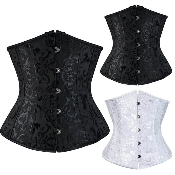 Jsaierl Women's Corset Top Plus Size Sleeveless Gothic Renaissance Corset Retro Corset Lingerie Casual Bustier Shapewear