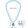 thumbnail image 4 of Conjunto de accesorios para disfraz de princesa, corona, cetro, collar, aretes y guantes, 4 of 6