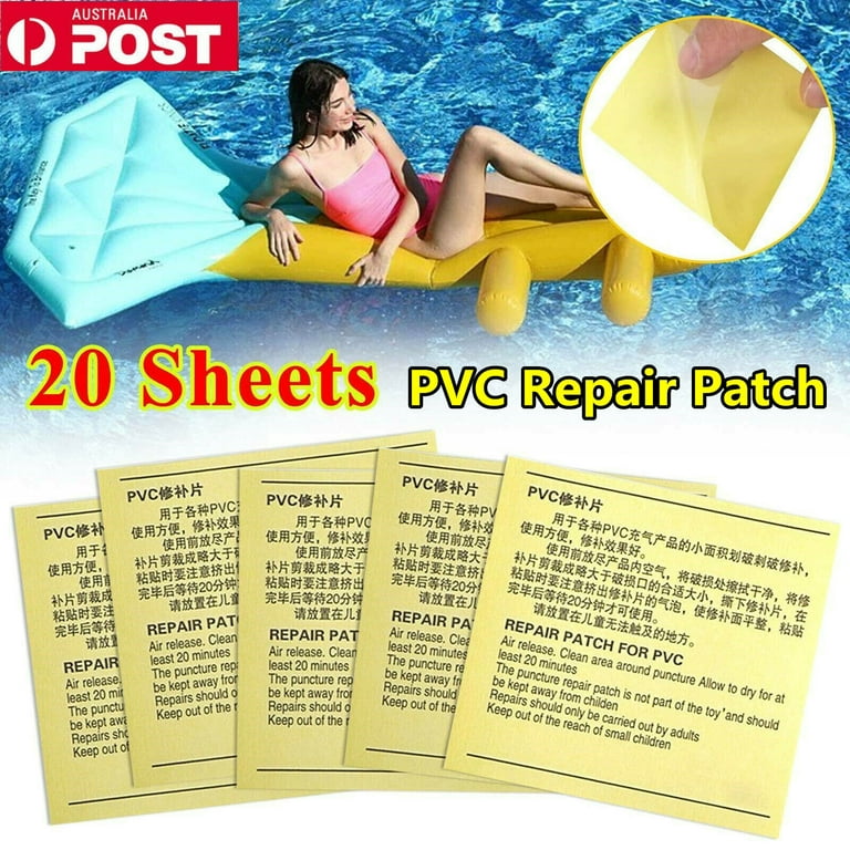10Pcs PVC Adhesive Repair Glue with 20pcs clear Patch Inflatable