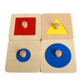 thumbnail image 1 of Puzzle Toy Set Geometric Figure Matching Wood Puzzle Learning Toy for Children, 1 of 5