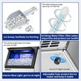 TITTLA Commercial Standalone Ice Maker Machine, Stainless Steel, 88Lbs