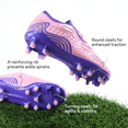 thumbnail image 4 of BURUDANI Boys Girls Soccer Cleats Kids Football Shoes Toddler/Little Kid/Big Kid, 4 of 6