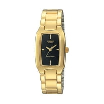Women's LTP1165N-1C Gold Gold Tone Quartz Watch with Black Dial