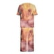 thumbnail image 5 of Conjunto de Verano para las Mujeres Impreso Cuello Redondo sin Mangas Y Pantalones, Casual Dos Piezas para las Mujeres, 5 of 5