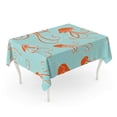 thumbnail image 1 of JSDART Blue Fish Jellyfish Pattern Jelly Sea Under Water Deep Tablecloth Table Desk Cover Home Party Decor 60x104 inch, 1 of 1