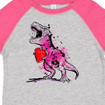thumbnail image 4 of Inktastic Valentine's Day Graffiti T-rex with Heart Shaped Candy Box Boys or Girls Toddler T-Shirt, 4 of 5