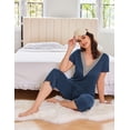 thumbnail image 2 of Ekouaer Womens Pajama Sets Pajamas Sets Sleepwear Shorts Lounge Set summer pajamas for women, 2 of 6