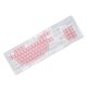 thumbnail image 5 of 104 Uds. Tapas de teclado mecánicas PBT retroiluminadas translúcidas estables y duraderas de dos tonos (rosa y blanco), 5 of 5
