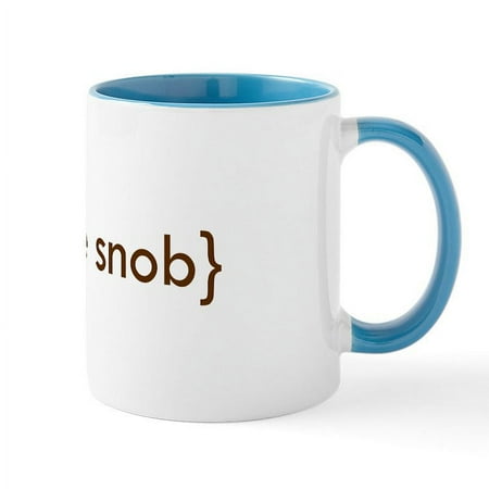 

CafePress - Coffee Snob Mug - 11 oz Ceramic Mug - Novelty Coffee Tea Cup