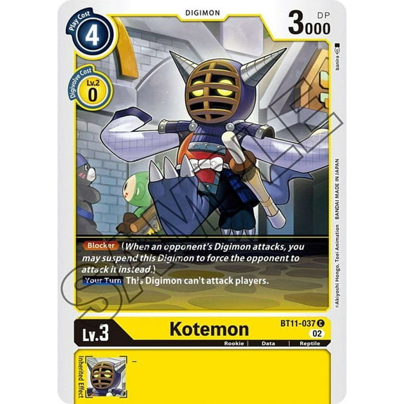 Digimon Dimensional Phase Common Kotemon BT11-037