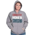 thumbnail image 3 of US Army Country Honor Integrity Unisex Plus Size Zip Hoodie Brisco Brands 4X, 3 of 5
