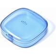 thumbnail image 1 of Transparent Slim Retainer Case, Small Travel Night Guard Case Fits in Pocket, Stylish Aligner Case with Vent Holes, Compact Retainer Holder Compatible with Invisalign (Azure), 1 of 6