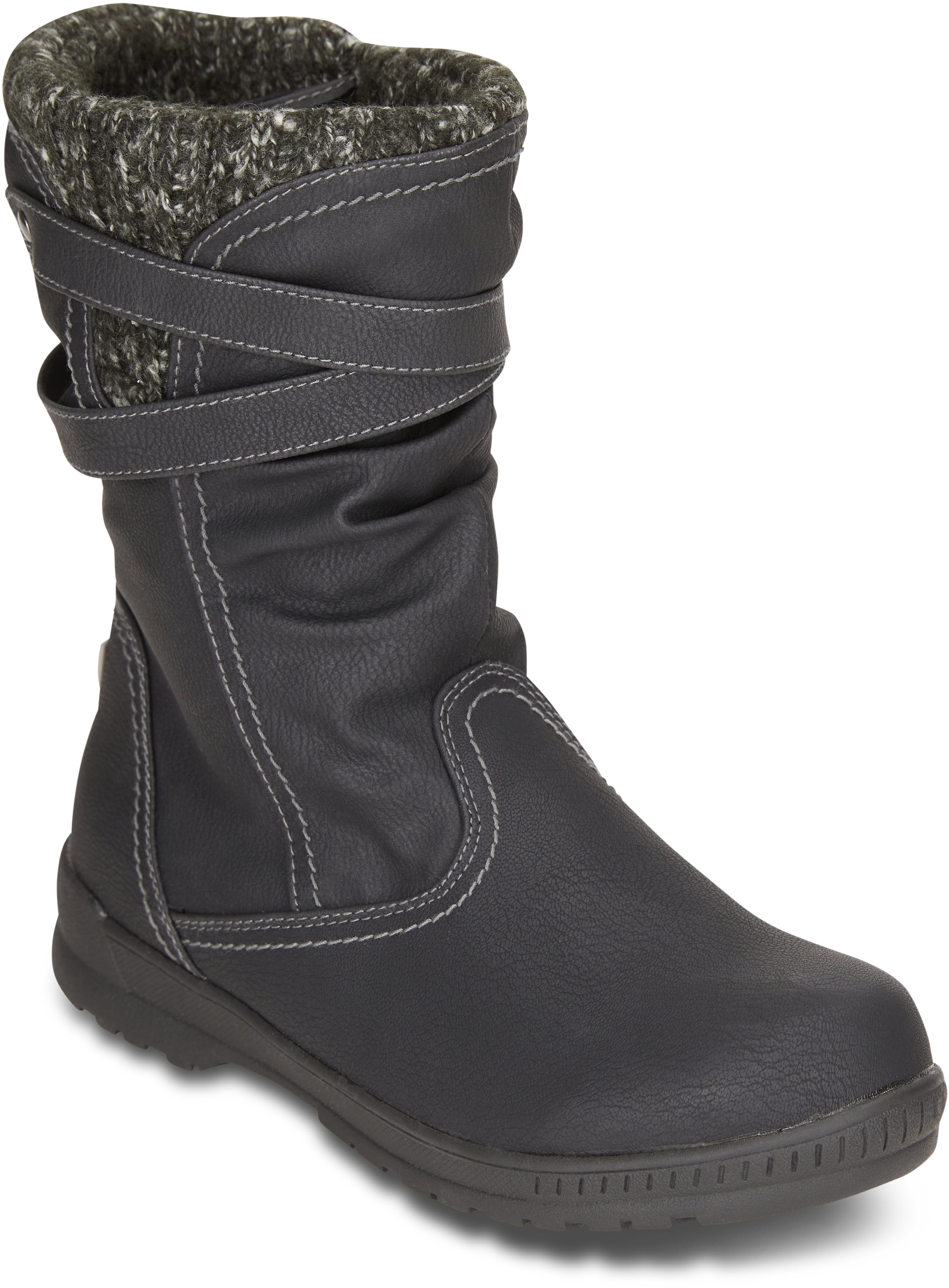 Available Both in Medium and Wide Keeps Feet Warm & Dry Khombu Womens Cold Weather Boots with Dual Zipper Closures Carly Waterproof Insulated Mid-Calf Winter Boots for Comfort 