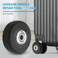 thumbnail image 4 of OD 50mm 4 Sets of Luggage Suitcase Replacement Wheels Axles Deluxe Repair Tool, 4 of 8