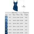 thumbnail image 4 of SHOWMALL Women's Lingerie Lace Nightdress Strap Chemise Underwire Bodysuit Sexy V Neck Sleepwear Navy Blue L, 4 of 4