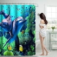 thumbnail image 2 of Halloween Decorations Outdoor Shower Curtain 70x70 Inch With 12 Plastic Hooks Waterproof Shower Curtain Bathroom Heavy Side Shower Curtain Machine Washable Quick Dry, 2 of 8
