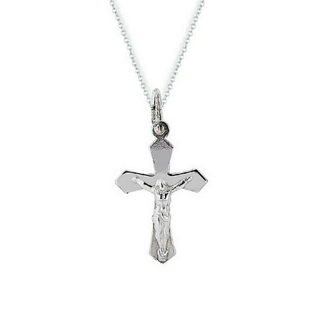 Ritastephens - Children's Sterling Silver Baby Crucifix Cross Kids ...