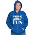 thumbnail image 4 of Wrong More Fun Rebellious Gym Workout Zip Up Hoodie Men's Women's Brisco Brands L, 4 of 6