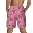 thumbnail image 4 of Haiem Watermelon Mens Swim Trunks with Compression Liner 2 in 1 Swimming Shorts Stretch Swimwear Quick Dry,Board Shorts-Small, 4 of 9