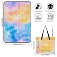 thumbnail image 2 of Colorful Tie Dye Vortex Waterproof Picnic Blanket with Foldable Zipper, Suitable for Outdoor Use, Suitable for Travel, Camping, Beaches, Parks, Grasslands, Picnic Blanket Accessories, 2 of 8