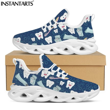 

Cartoon Tooth Dentist Breathable Ladies Sneakers Light Lace Up Shoes for Women Mesh Knit Shoes Unisex Zapatos Mujer