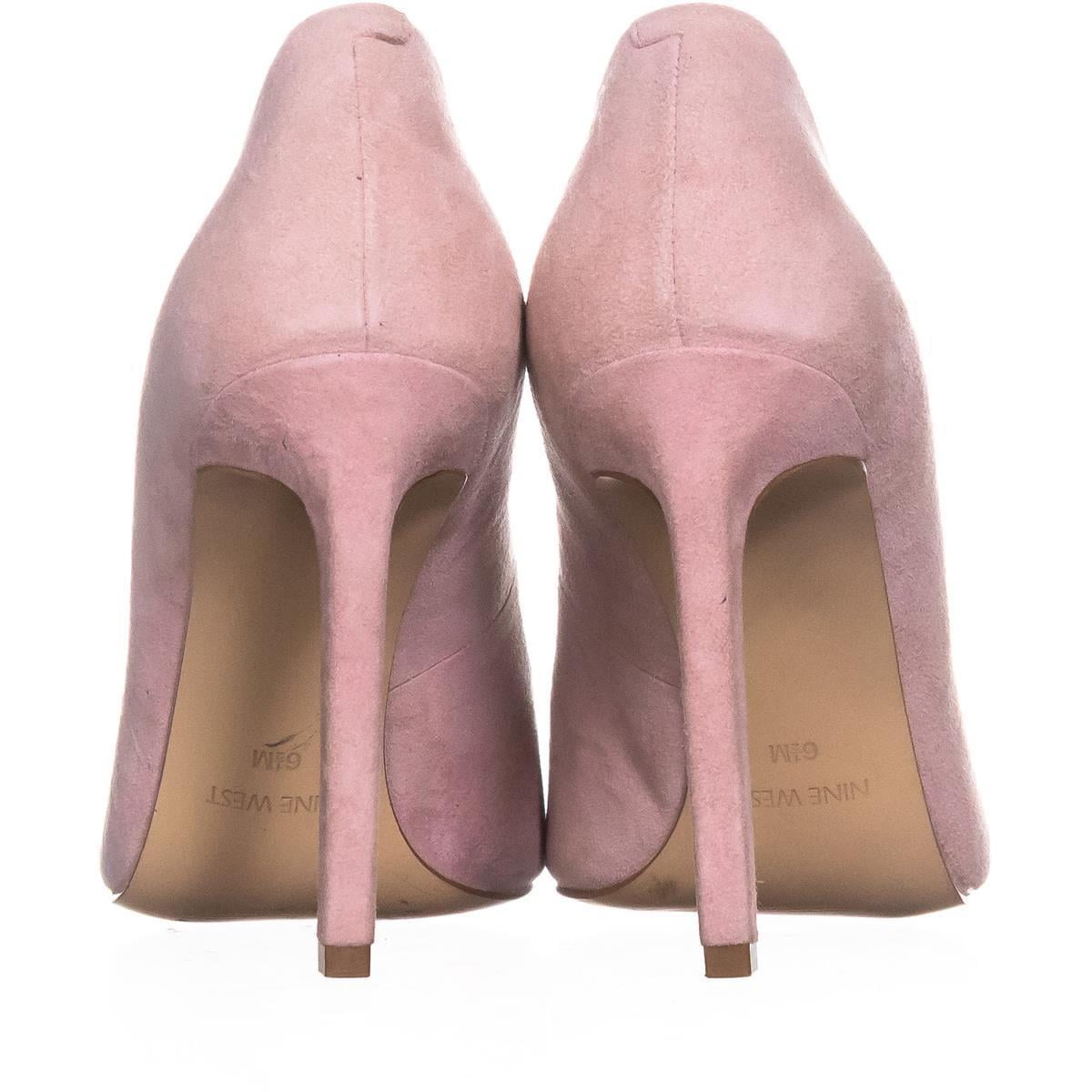 nine west light pink pumps