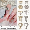 thumbnail image 1 of Lubelski Nail Decor Bow-tie Heart Shape DIY Design Alloy Nail Art Rhinestones Jewelry for Nail Salon, 1 of 7