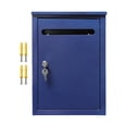 thumbnail image 4 of Buzón de correo con cerradura para montaje en pared Buzón de correos de alta resistencia para edificios de oficinas dormitorios universitarios Azul perfecl, 4 of 8