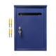 thumbnail image 4 of Buzón de metal con cerradura para montaje en pared, para residencia familiar, oficina, pasillo, casa Azul, 4 of 9