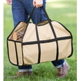 thumbnail image 2 of Plow & Hearth Tan Canvas Log Carrier - Fireplace & Wood Stove Accessories, 2 of 2