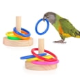 thumbnail image 2 of Bird Ring Toy Interactive Developmental Bird Trick Tabletop Toy Parrot Ring Toy, 2 of 10